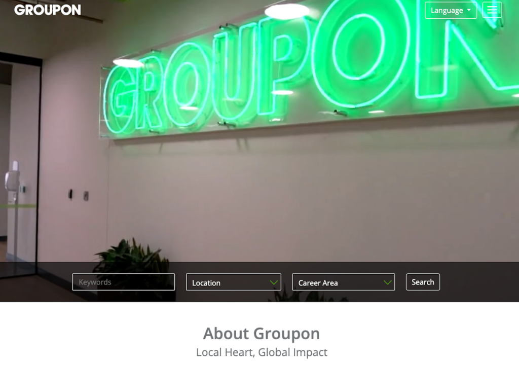 Groupon customer service representative.